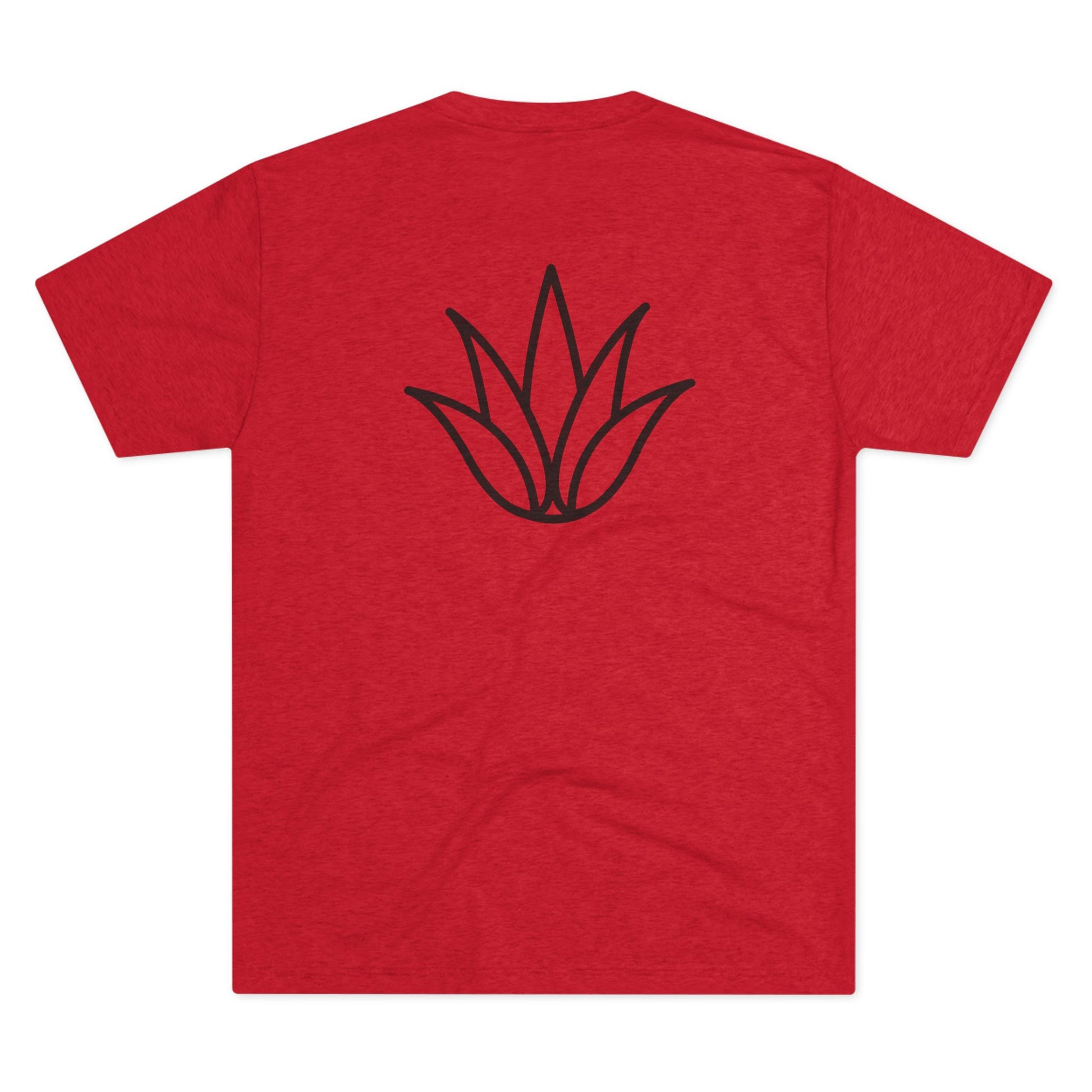White box logo (front), outline agave (back)